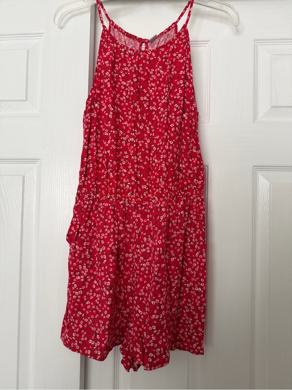 Red Floral Women’s Romper